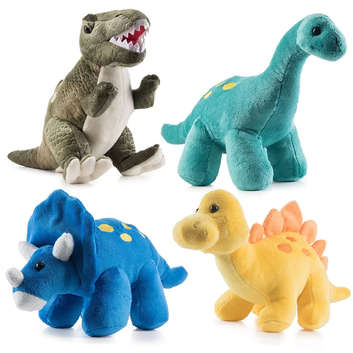 Plush dinosaurs