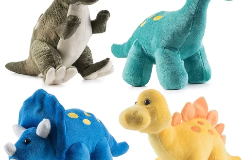 Plush dinosaurs