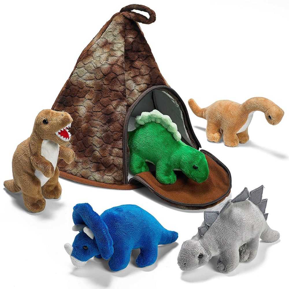 Plush dinosaurs