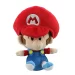 Mario plush toy featuring Mario in his classic red and blue outfit